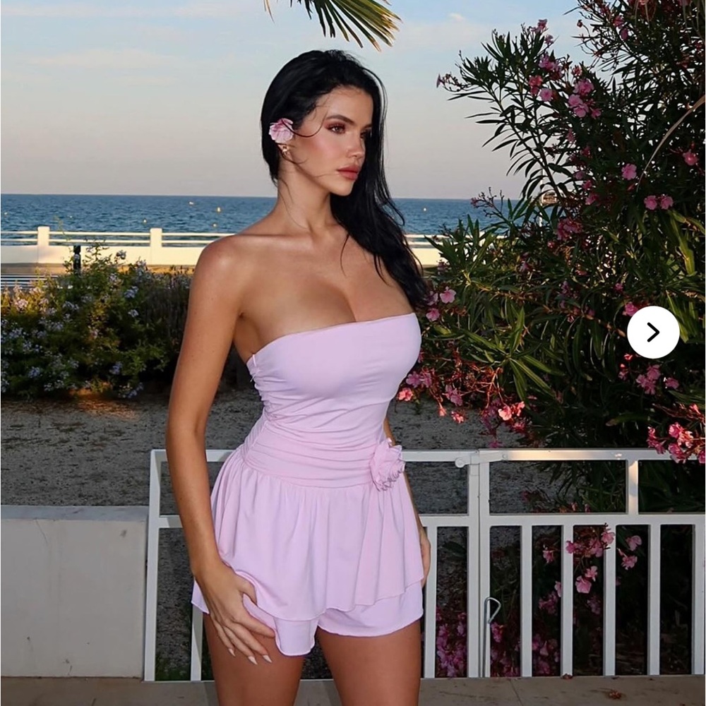 SOLD OUT - Bree Romper in Pink
